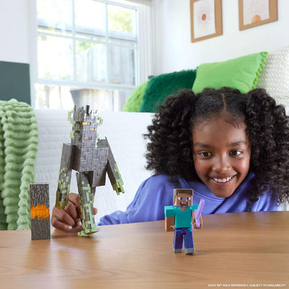 Mattel Minecraft The Creaking Action Figure with Interactive Lights, Sounds & Croaking Heart Accessory, 8-inch Collectible Toy, JKR45