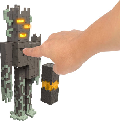Mattel Minecraft The Creaking Action Figure with Interactive Lights, Sounds & Croaking Heart Accessory, 8-inch Collectible Toy, JKR45