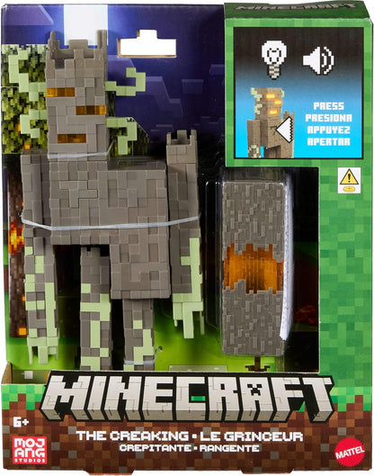Mattel Minecraft The Creaking Action Figure with Interactive Lights, Sounds & Croaking Heart Accessory, 8-inch Collectible Toy, JKR45