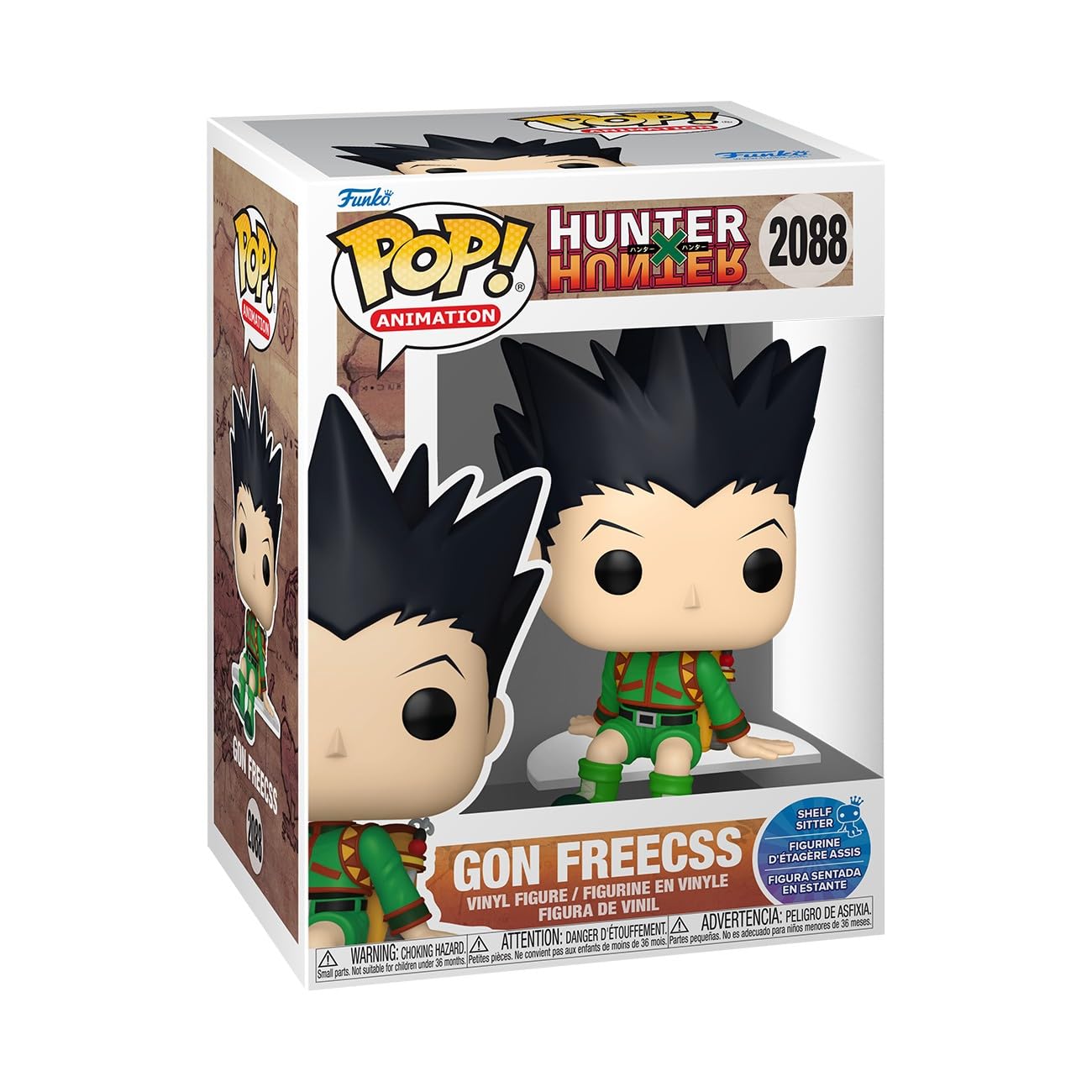 Funko Pop! Animation: Hunter X Hunter - Gon Freecss - Shelf Sitter - Collectable Vinyl Figure - Gift Idea - Official Merchandise - Toys for Kids & Adults - Anime Fans