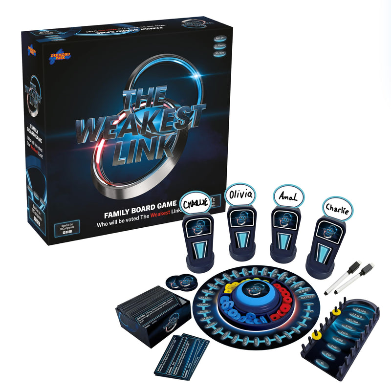 The Weakest Link Board Game | Official BBC Trivia Game Show Adaptation | Family & Party Game for 4–8 Players | Ages 14+