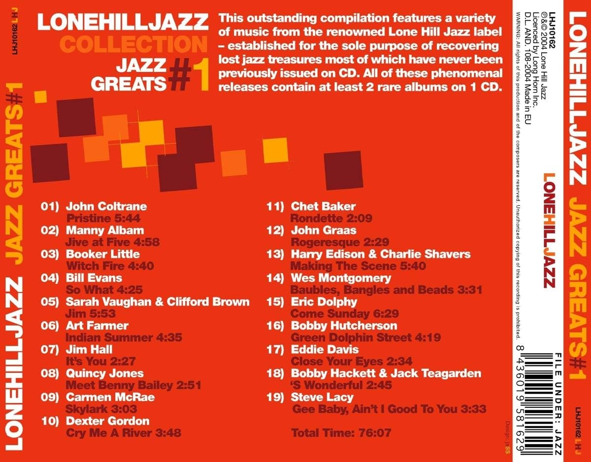 Lone Hill Jazz Collection - Jazz Greats Vol. 1