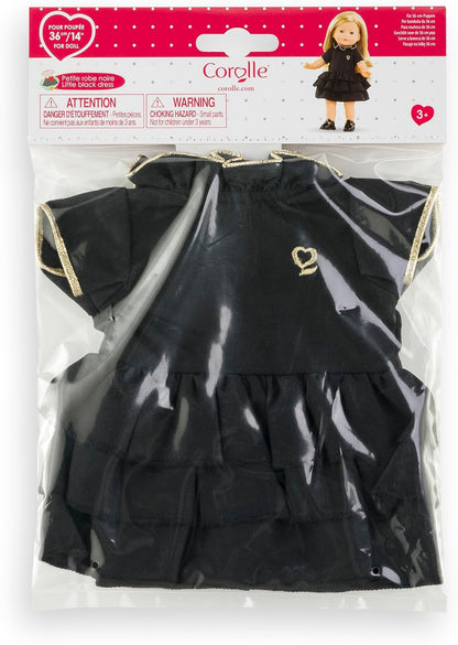 Ma Corolle - Kleine zwarte jurk, kleding, voor pop My Corolla, 36 cm, vanaf 3 jaar, 9000212850