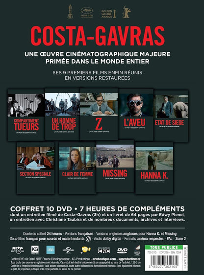 Costa-gavras- volume 1 : 1965 à 1983, 9 films