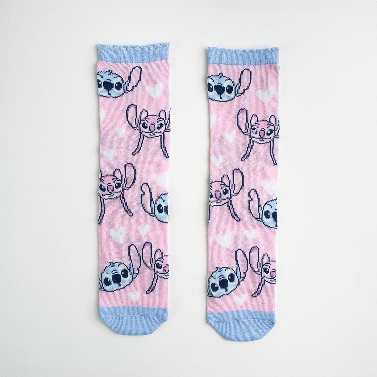 Stitch - Socks 3 Pack Blue & Pink Size 27/30