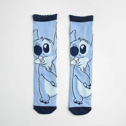 Stitch - Socks 3 Pack Blue & Pink Size 27/30