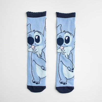 Stitch - Socks 3 Pack Blue & Pink Size 35/38