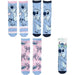 Stitch - Socks 3 Pack Blue & Pink Size 35/38