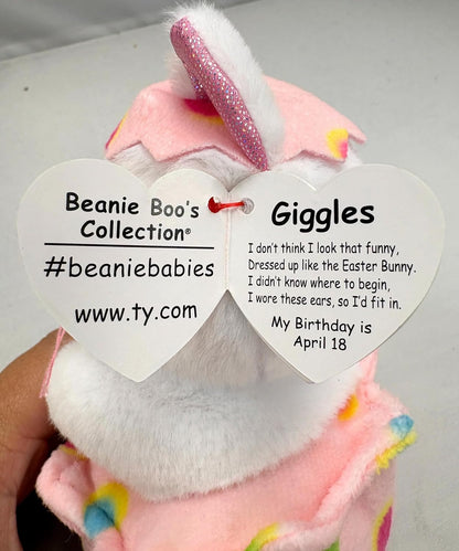Beanie Baby: Giggles the Cat in Egg Small (SNG6