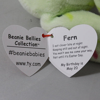 ty BEANIE BELLIE - FERN THE GREEN EASTER BUNNY