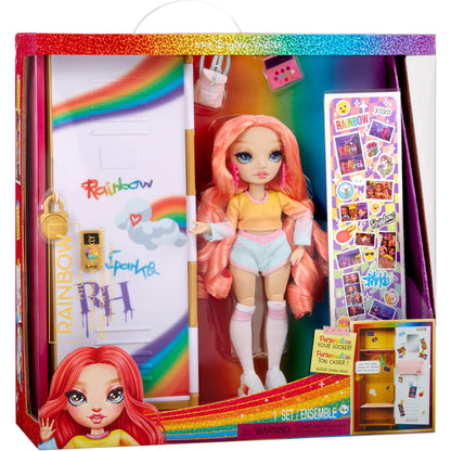 Rainbow High Set da Gioco Armadietto Design & Style – Con ripiani, appendiabiti, accessori e adesivi, giocattolo bambini da 4 a 12+ anni
