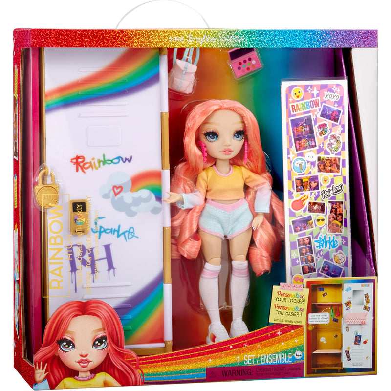 Rainbow High Set da Gioco Armadietto Design & Style – Con ripiani, appendiabiti, accessori e adesivi, giocattolo bambini da 4 a 12+ anni