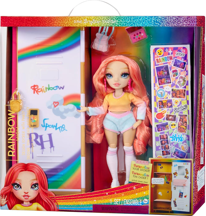 Rainbow High Set da Gioco Armadietto Design & Style – Con ripiani, appendiabiti, accessori e adesivi, giocattolo bambini da 4 a 12+ anni