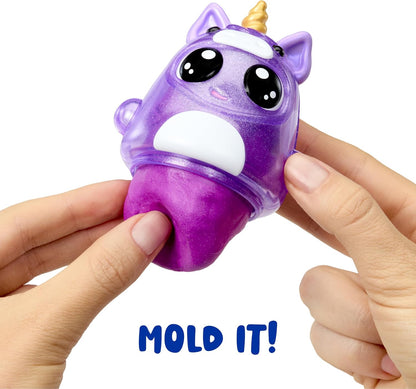 Dohkins Unicorn Single Pack Character - Comprend 1 Personnage, collectionnez Les 6, la pâte ne sèche jamais, Pas de Gluten, Convient aux collectionneurs et aux Enfants de 2 à 5 Ans