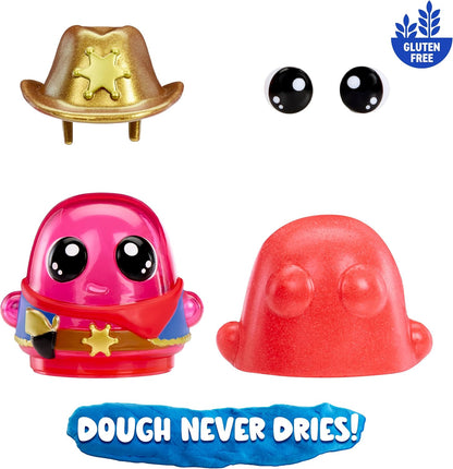 DohKins Cowboy Single Pack Character - Includes 1 DohKins Character, Collect All 6, Dough Never Dries, No Gluten, Suitable for Collectors & Kids Ages 2-5 Years
