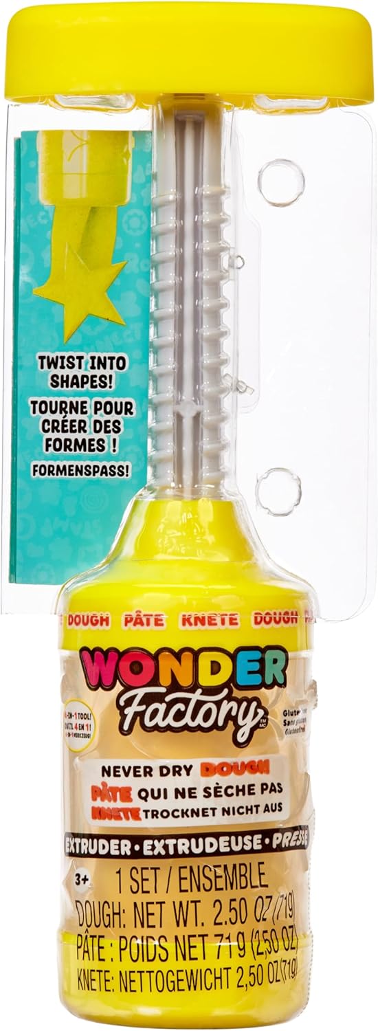 Mga Wonder Factory - Never Dry Dough Extruder Yellow (532279)