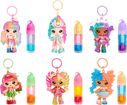Yummiland Lip Gloss Doll: Mystery Color Change - Carly Cakepop - Includes 1 Doll, DIY Lip Gloss + Removable Keychain, Cosmetic Play, Collectible, Suitable for Children Ages 4+