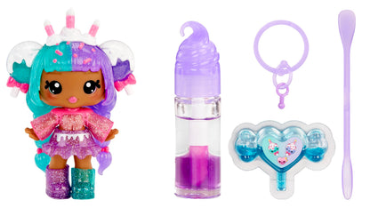 Yummiland Lip Gloss Doll: Mystery Color Change - Carly Cakepop - Includes 1 Doll, DIY Lip Gloss + Removable Keychain, Cosmetic Play, Collectible, Suitable for Children Ages 4+
