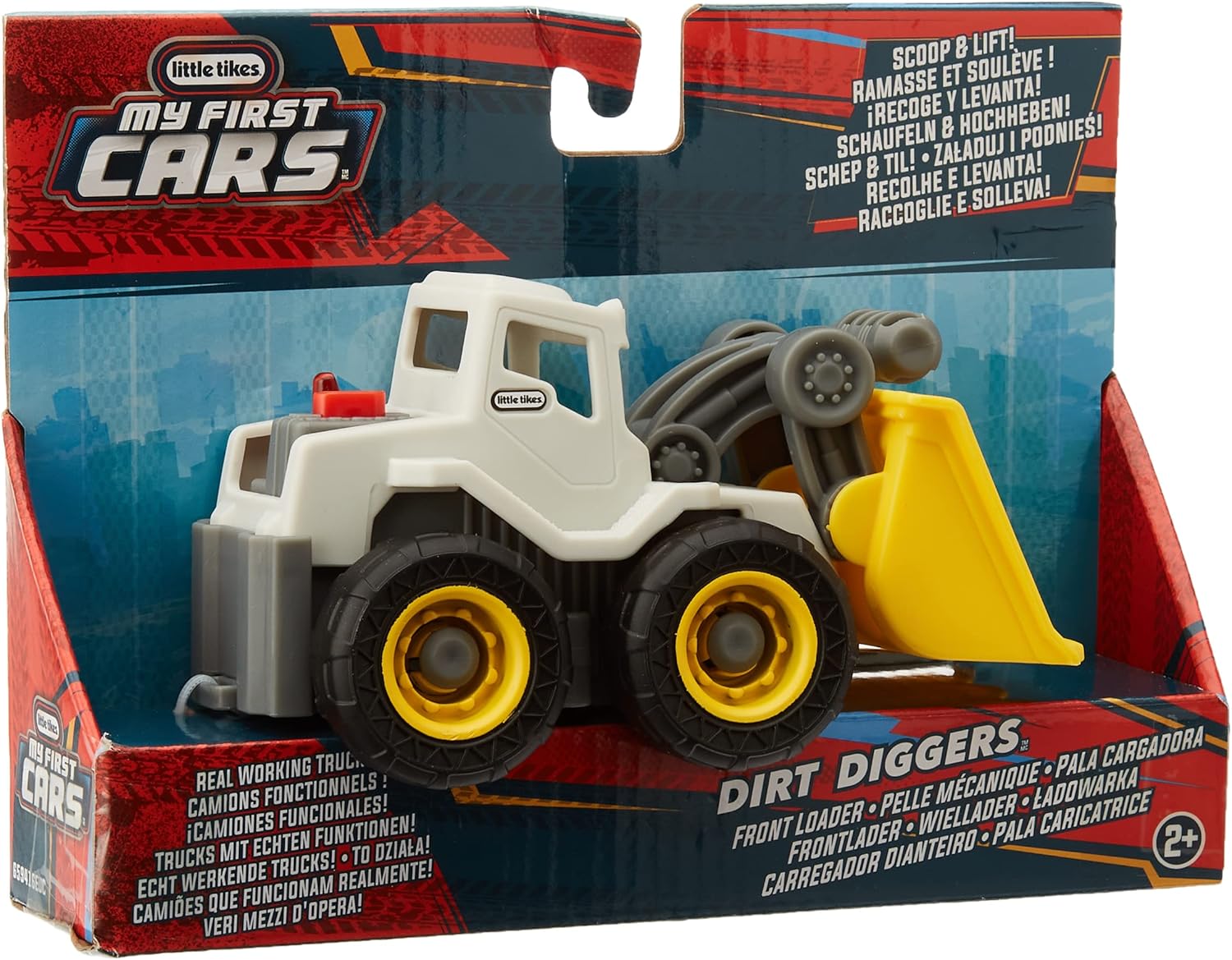 little tikes Dirt Diggers Mini - FRONT LOADER TRUCK - Construction Toy with Realistic Design - Durable Small Vehicle for Indoor/Outdoor Play - Easy to Hold - Encourages Imagination - For Kids Ages 2+
