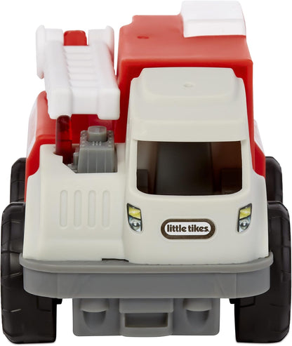 Little Tikes Dirt Diggers Mini - FIRE TRUCK - Tough Emergency Toy with Realistic Design - Durable Small Vehicle for Indoor & Outdoor Play - Easy to Hold - Encourages Imagination - For Kids Ages 2+
