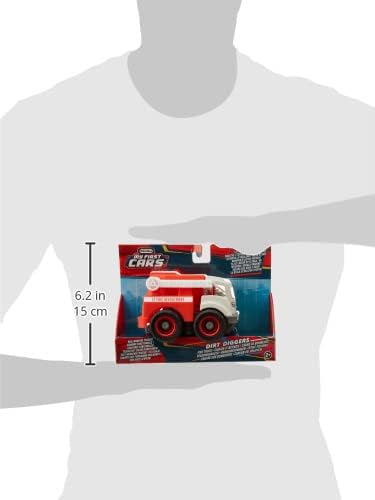 Little Tikes Dirt Diggers Mini - FIRE TRUCK - Tough Emergency Toy with Realistic Design - Durable Small Vehicle for Indoor & Outdoor Play - Easy to Hold - Encourages Imagination - For Kids Ages 2+