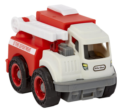Little Tikes Dirt Diggers Mini - FIRE TRUCK - Tough Emergency Toy with Realistic Design - Durable Small Vehicle for Indoor & Outdoor Play - Easy to Hold - Encourages Imagination - For Kids Ages 2+