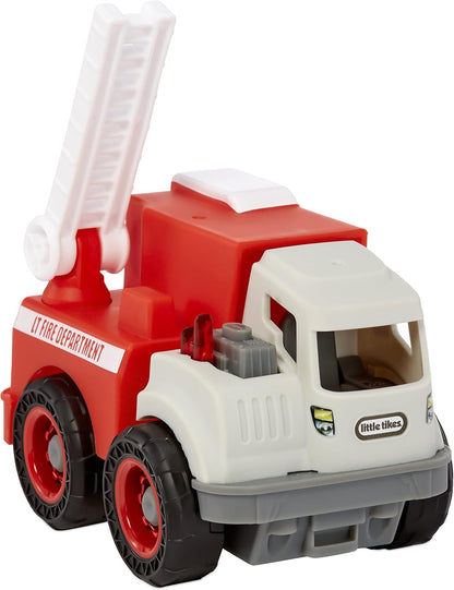 Little Tikes Dirt Diggers Mini - FIRE TRUCK - Tough Emergency Toy with Realistic Design - Durable Small Vehicle for Indoor & Outdoor Play - Easy to Hold - Encourages Imagination - For Kids Ages 2+