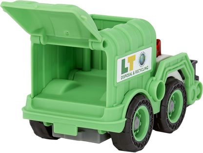 little tikes Dirt Diggers Mini - GARBAGE TRUCK - Tough Services Toy with Realistic Design - Durable Small Vehicle for Indoor & Outdoor Play - Easy to Hold - Encourages Imagination - For Kids Ages 2+