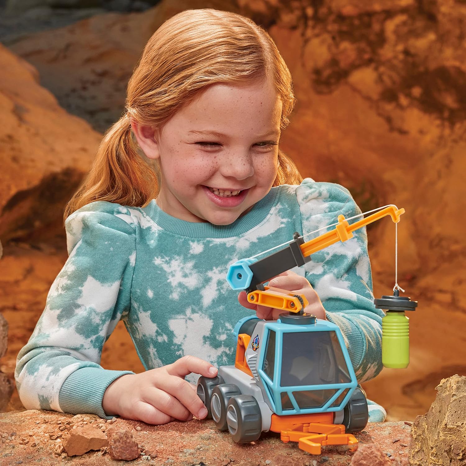Little Tikes Big Adventures Space Rover STEM Toy - Includes Vehicle with Microscope, Magnetic Crane, Extending Grabber, and Movable Magnetic Cannister - Great for Kids Ages 3+