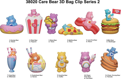 Care Bears Collectible Character Clips - Case of 24 Blind Bags