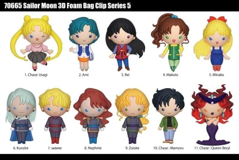 Monogram: Sailor Moon (Series5) (Blind Bag/Random) 3D Foam Bag Clips Figures (70665)
