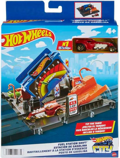 Hot Wheels City Toy Place Favourite Places Petrol Box Including 1 Vehicle for Children from 4 Years