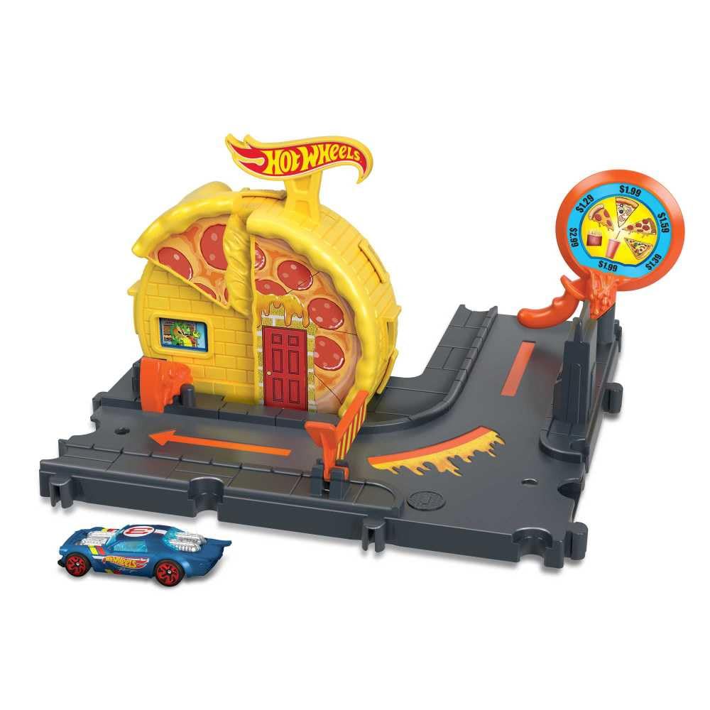 Hot Wheels Mattel City Speedy Pizza Pick-Up/from Assort
