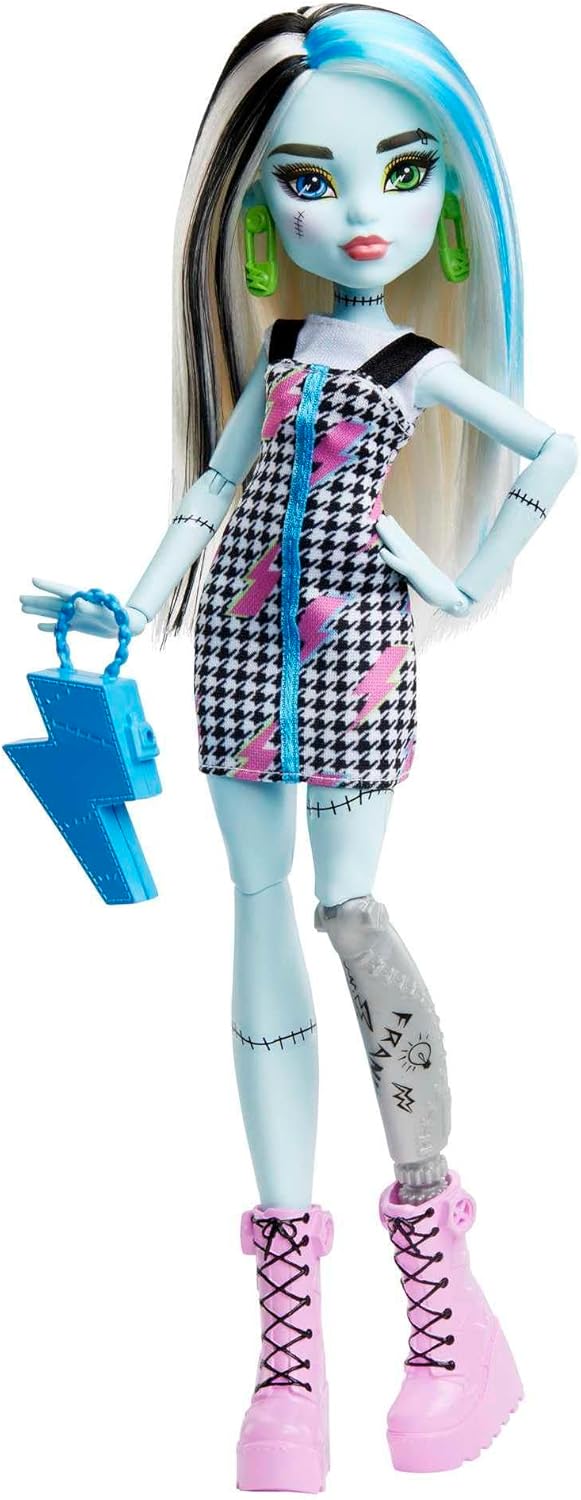 Monster High Frankie Doll has more than 10 flexible joints for girls aged 4 and up