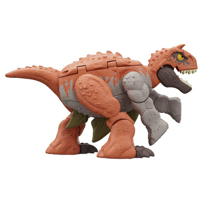 Mattel Jurassic World Fierce Changers 2-in-1 Dinosaur Action Figure, Double Danger Toy Transforms from Carnotaurus to Stegosaurus in 11 Steps