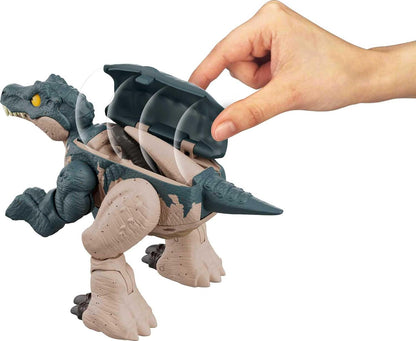 Jurassic World Dinosaur Transforming Toy, 11 Step Baryonyx to Parasaurolophus Double Danger 2 in 1 Toy, Fierce Changers, HLP09