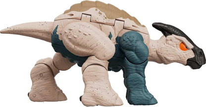 Jurassic World Dinosaur Transforming Toy, 11 Step Baryonyx to Parasaurolophus Double Danger 2 in 1 Toy, Fierce Changers, HLP09