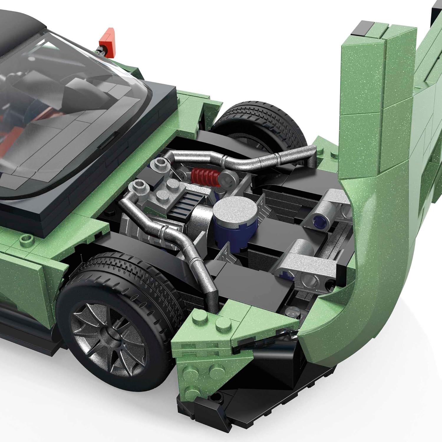 MEGA Hot Wheels Vehicle Building Toys for Adults, Aston Martin Vulcan with 635 Pieces and Die-Cast Model, Gift Ideas for Collectors, HMY97