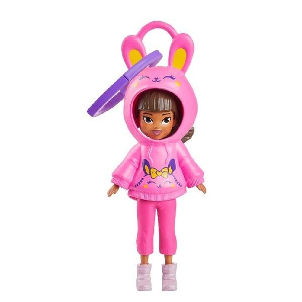 Polly Pocket Hoodie Friends Polly Rabbit Doll for Girls Ages 4 and Up