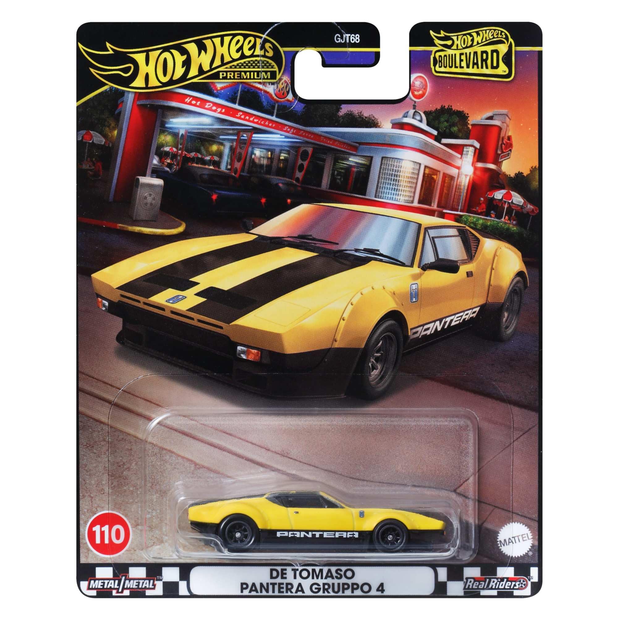 Mattel Hot Wheels Premium: Boulevard - De Tomaso Pantera Gruppo 4 Vehicle (Hrt75)