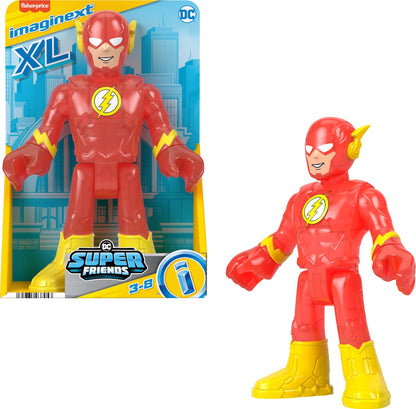 Fisher-Price Imaginext DC Super Friends The Flash XL Toy 10-Inch Poseable Figure for Preschool Pretend Play Ages 3+ Years