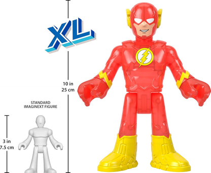 Fisher-Price Imaginext DC Super Friends The Flash XL Toy 10-Inch Poseable Figure for Preschool Pretend Play Ages 3+ Years