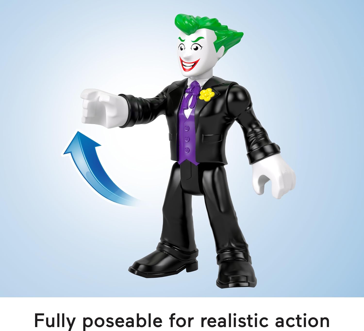 Fisher-Price Imaginext DC Super Friends Preschool Toy The Joker XL 10-Inch Poseable Figure for Pretend Play Ages 3+ Years
