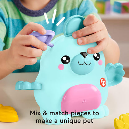 Fisher-Price Preschool Toy FP Pets Mix & Match Pet, 18-Piece Creative Building Set for Pretend Play for Ages 3+ Years, HXP18