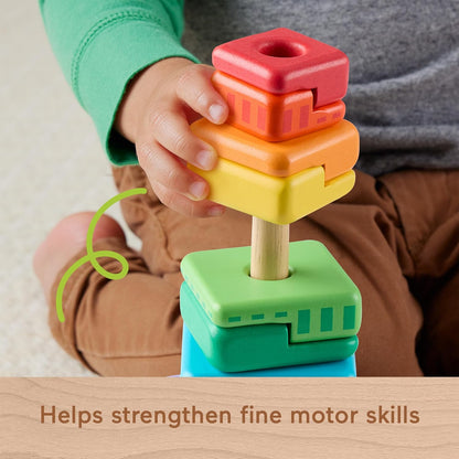 Fisher-Price - Wooden Stacking Shape Sorter (Hxt76)