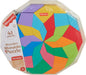 Fisher-Price Wood Preschool Toy Mandala Puzzle with Geometric Design, 41 Wooden Pieces for Kids Ages 3+ Years, HXT94
