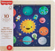 Fisher-Price HXV16 Planets Wooden Puzzle, Multi-Colour