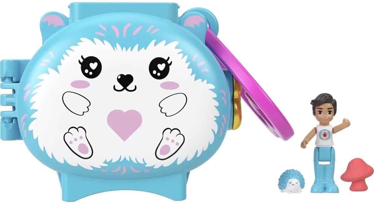 Polly Pocket Collectible Hedgehog Pet Compact Playset for Girls Ages 4 and Up