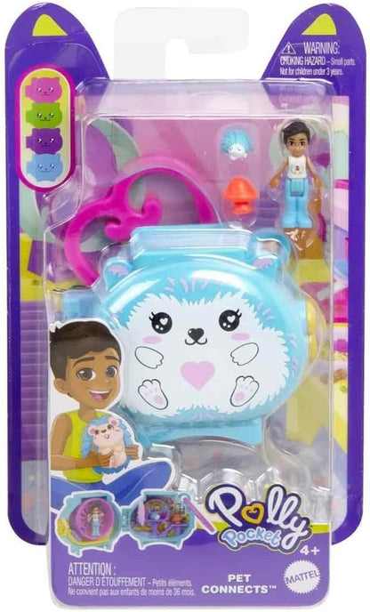 Polly Pocket Collectible Hedgehog Pet Compact Playset for Girls Ages 4 and Up