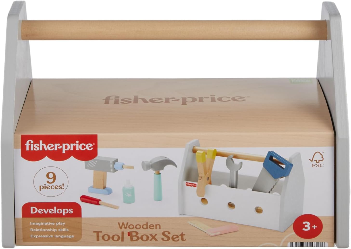 Fisher-Price - Wooden Tool Box Set (Hyg50)